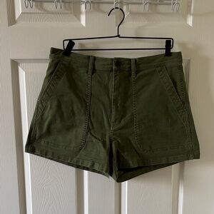 Madewell High Waist Green Women's Shorts